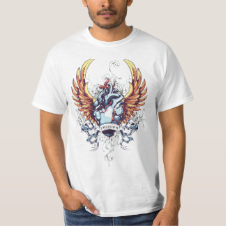 Freedom Heart Tattoo Style T-Shirt