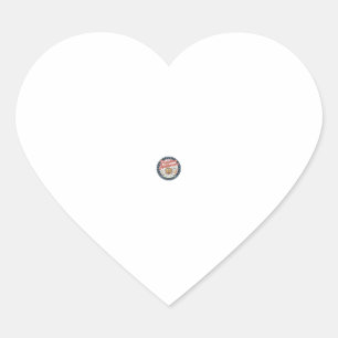 Freedom Heatwave Patriotic Patriotic Weather Summe Heart Sticker