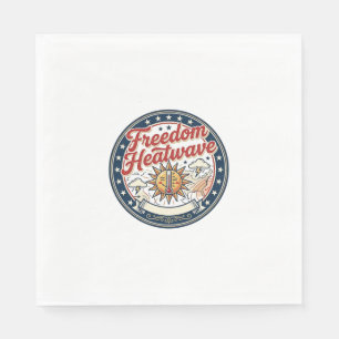 Freedom Heatwave Patriotic Patriotic Weather Summe Napkin