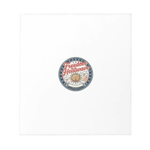Freedom Heatwave Patriotic Patriotic Weather Summe Notepad