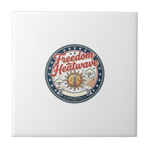 Freedom Heatwave Patriotic Patriotic Weather Summe Tile