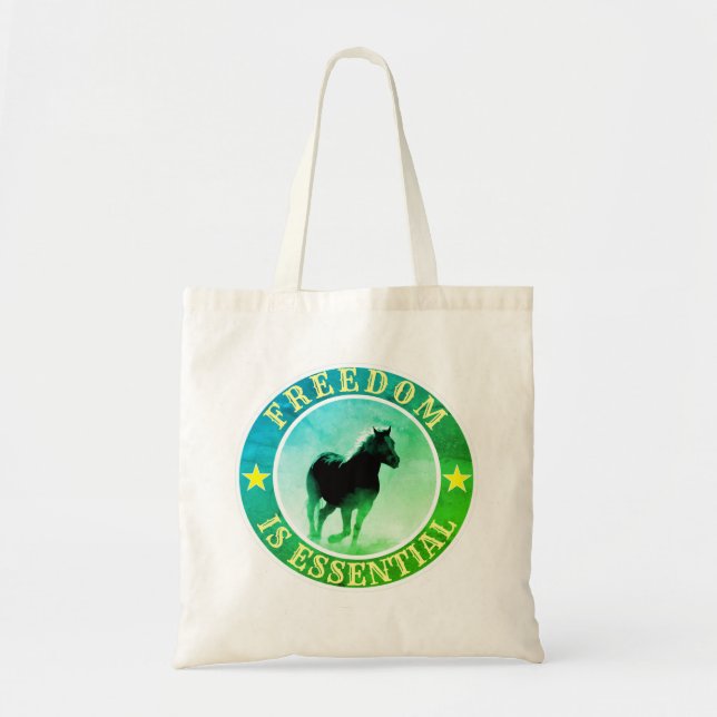 Freedom (horse, green) bag (Front)