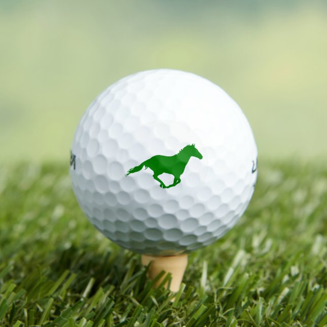 Freedom Horse (in Green) Golf Balls (Insitu Tee)