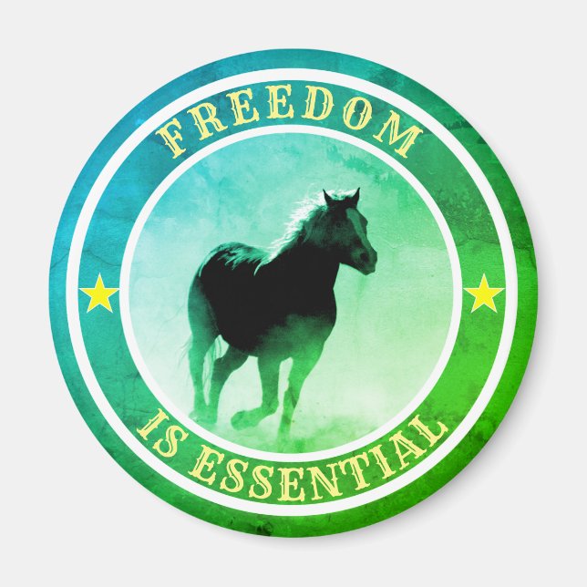 Freedom (horse) magnet (Front)