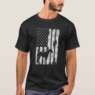 Freedom Horse Patriotic Horse American Flag Horseb T-Shirt