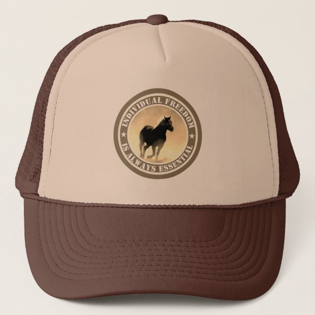 Freedom (horse) trucker hat (Front)