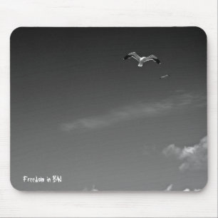 Freedom in BW Mouse Mat
