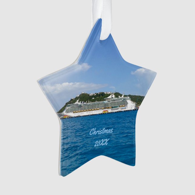 Freedom in St. Maarten Dated Ornament (Front)