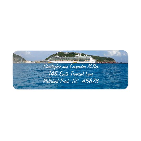 Freedom in St. Maarten Personalised Return Address Label