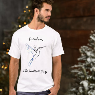 Freedom in the Smallest Things - Hummingbird Line T-Shirt