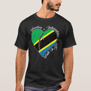 Freedom Independence Faith In God Christian Tanz T-Shirt