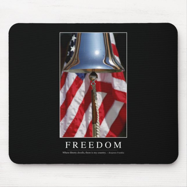 Freedom: Inspirational Quote 1 Mouse Mat (Front)