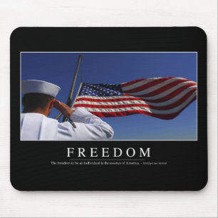 Freedom: Inspirational Quote 2 Mouse Mat