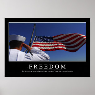 Freedom: Inspirational Quote 2 Poster