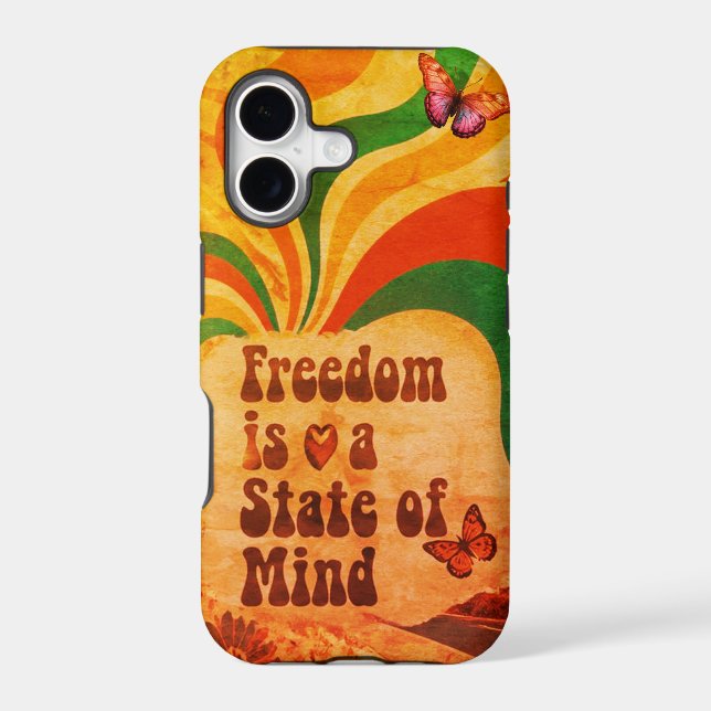 Freedom Is A State Of Mind On a Durable Retro (Back)