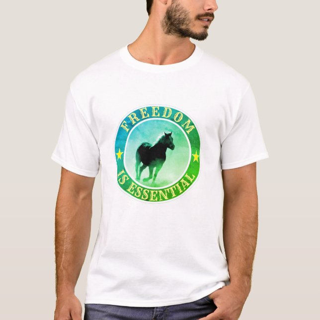 Freedom is Essential (light) T-Shirt (Front)