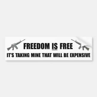 Freedom IS free bumper sticker