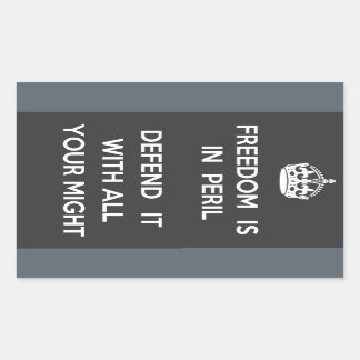 Freedom Is In Peril Sticker