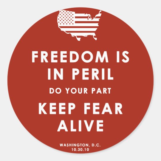 Freedom Is In Peril! Sticker
