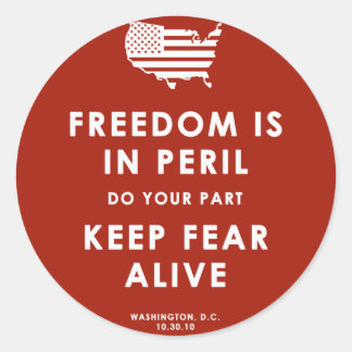 Freedom Is In Peril! Sticker