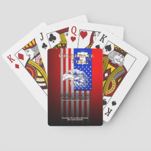 Freedom Is More Than A Word Liberty Playing Cards