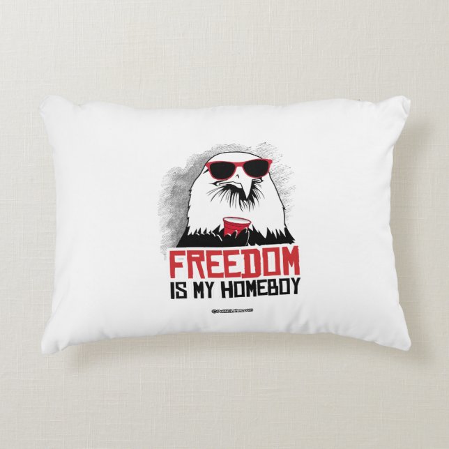 Freedom is my Homeboy Decorative Cushion (Front)