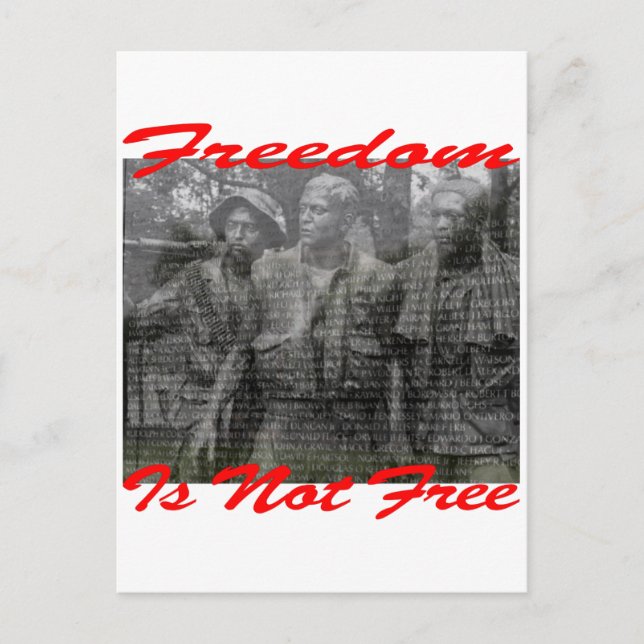 Freedom Is Not Free #002 Postcard (Front)