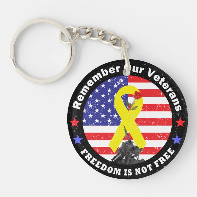 FREEDOM IS NOT FREE KEY RING (Front)