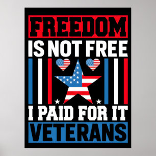 Freedom Is not Free – Thank You, Veterans, 2025,  Poster