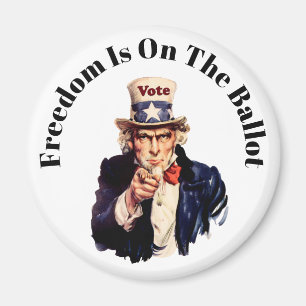 Freedom Is On The Ballot 2026 Magnet