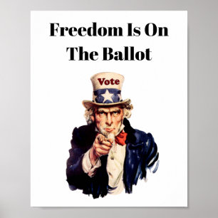 Freedom Is On The Ballot 2026 Poster