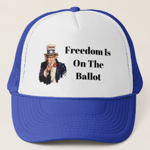 Freedom Is On The Ballot 2026 Trucker Hat