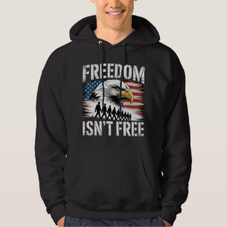 Freedom Isn’t Free Patriotic Eagle Design Hoodie