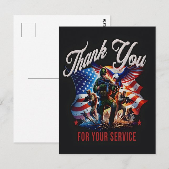 Freedom Isn’t Free—Thank a Veteran 2025 Postcard (Front/Back)