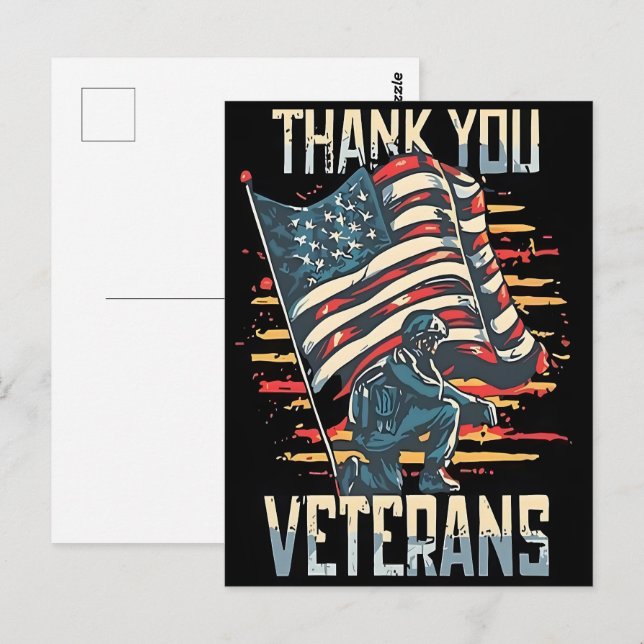 Freedom Isn’t Free—Thank a Veteran 2025 Postcard (Front/Back)