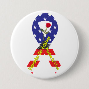 Freedom isn't Free 7.5 Cm Round Badge