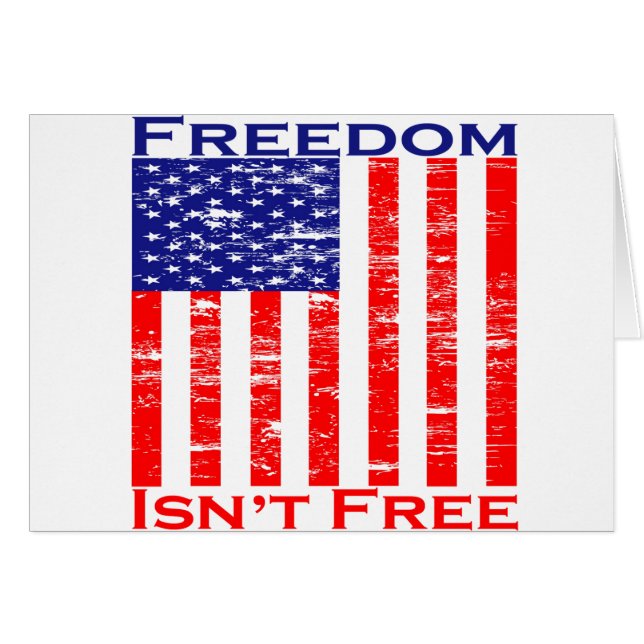 Freedom Isnt Free American Flag (Front Horizontal)