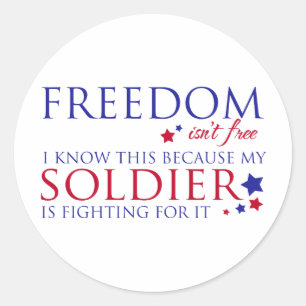Freedom isn't Free Classic Round Sticker