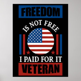 Freedom Isnt Free – Thank You, Veterans 2025 Poster