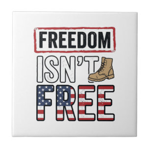 Freedom Isnt Free Vintage Patriotic Shirt Design_1 Tile