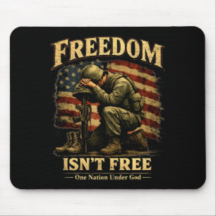 Freedom isnt patriotic soldier one nation under mouse mat