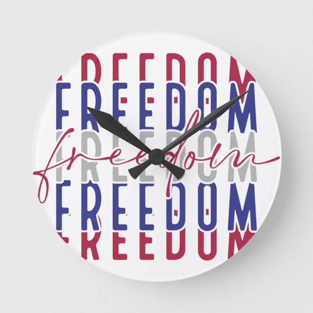 Freedom Kamala Harris Round Clock (Front)