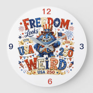 Freedom (keepsake) large clock