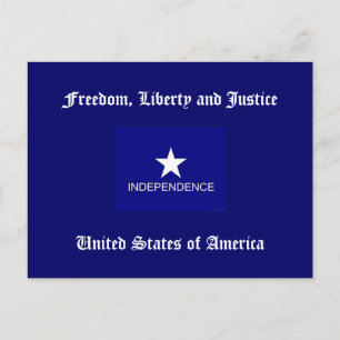 Freedom, Liberty and Justice Postcard
