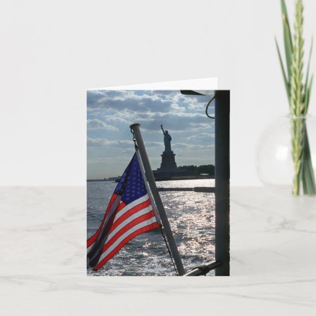 Freedom, Liberty (blank inside) Card (Front)