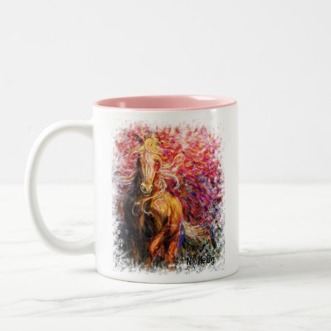 freedom, "Live Free...And beautysurrounds you..... Two-Tone Coffee Mug (Left)