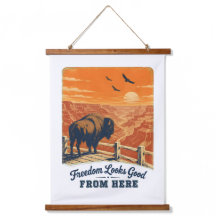 Freedom Looks Good Canyon Hanging Tapestry