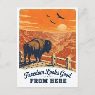 Freedom Looks Good Canyon Postcard
