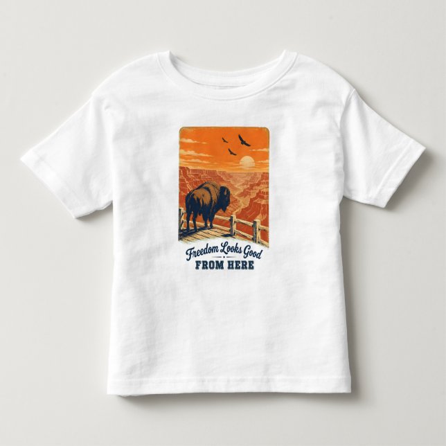 Freedom Looks Good Canyon T-shirts (Front)