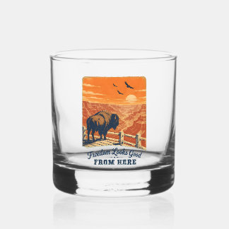 Freedom Looks Good Canyon Whiskey Glass